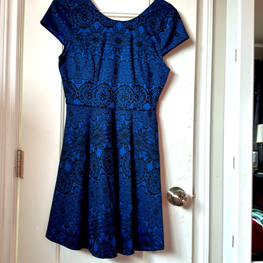 Francesca’s Blue/BlackDress Size S